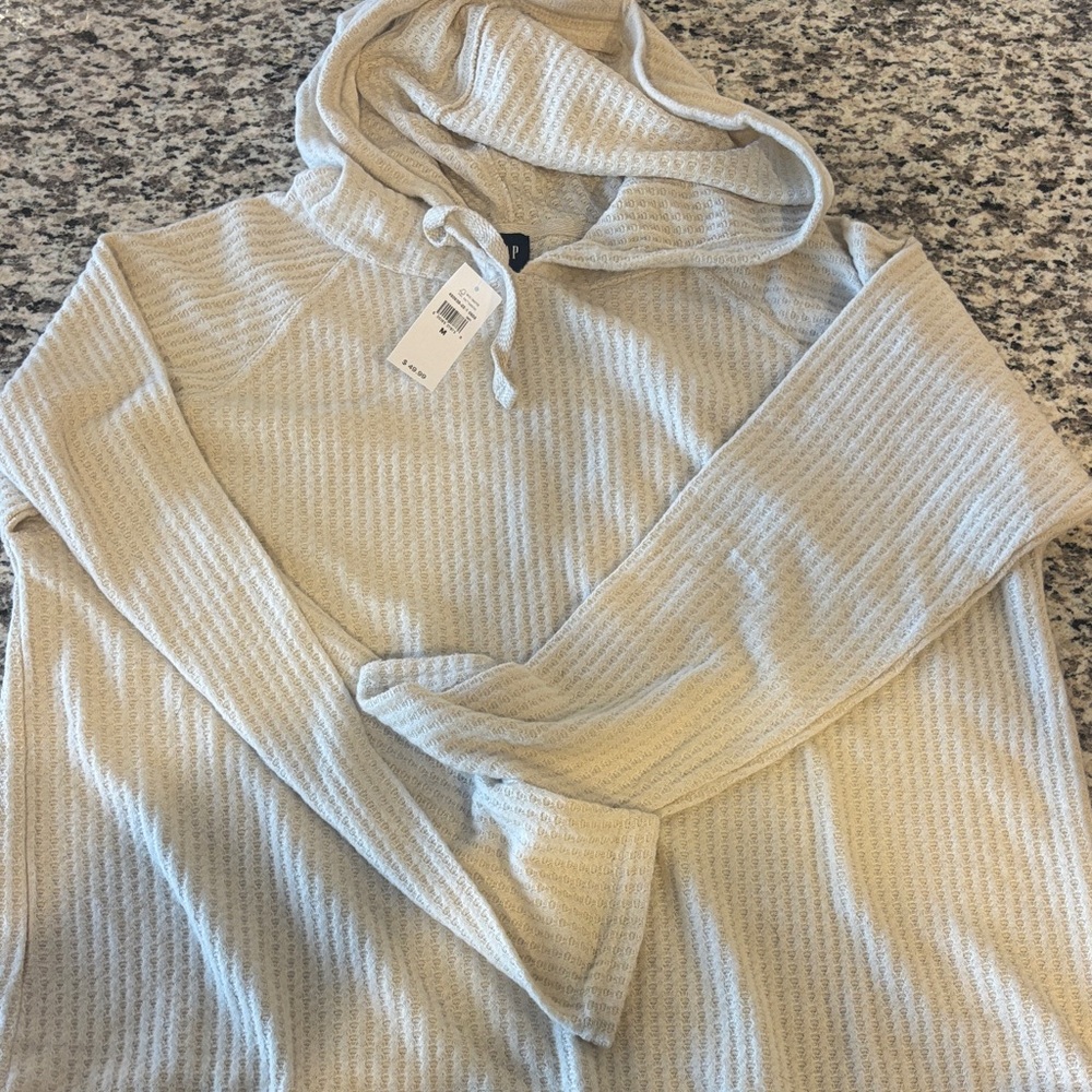 Women's Cream Hooded Sweater